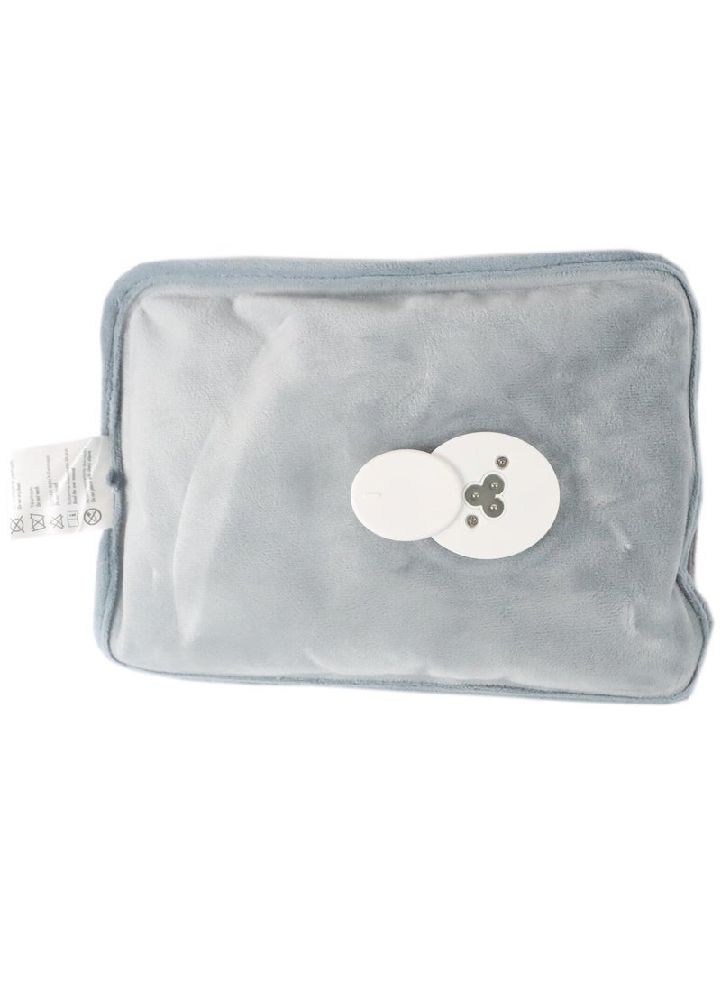 Huggy Cat Electric Hot Water Bottle with Soft Cover Rechargable Hot Water Bag for Pain Relief