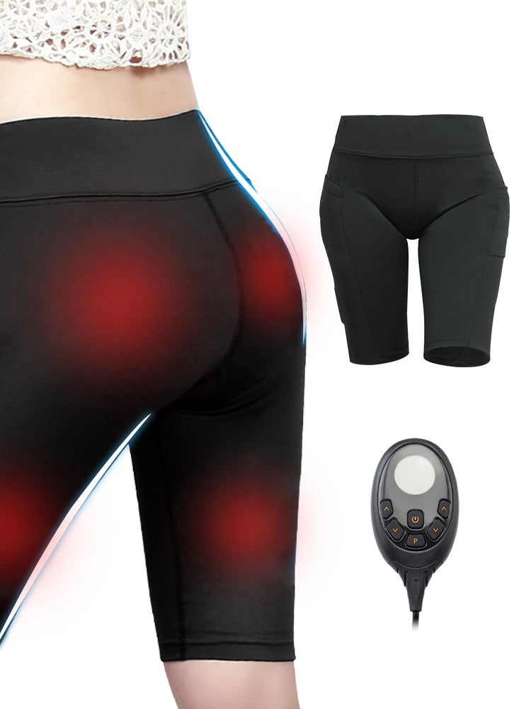 High Waist Workout Shorts for Women - Intelligent EMS Stimulator Yoga Pants for Powerful Muscle Stimulation & Fitness Enhancement