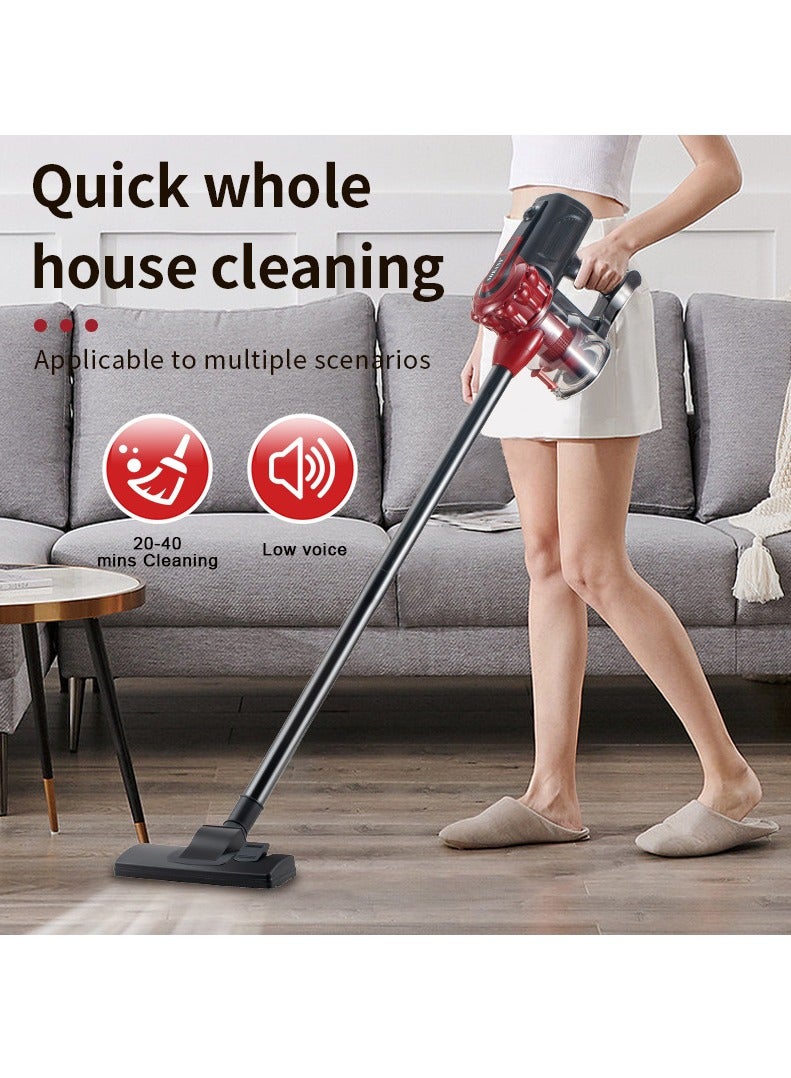 Vacuum Cleaner, 5M Corded Stick Vacuum Cleaner, 18KPa Suction with Multifunction Lightweight Handheld Stick Cleaner for Hard Floor/Carpet/Pet Hair (SK-13011)