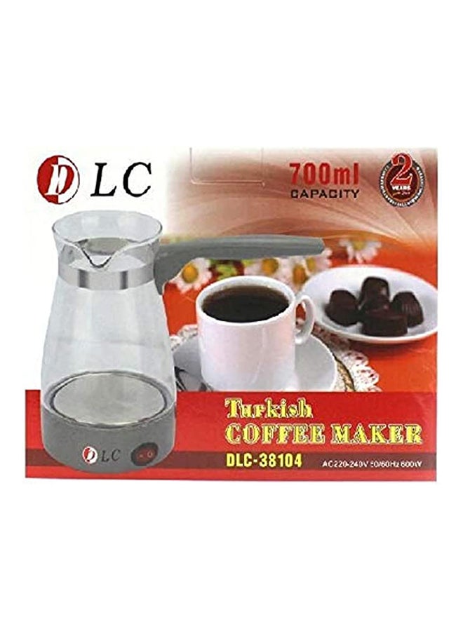 Turkish Coffee Maker 600.0 W DLC-38104 Grey/Clear