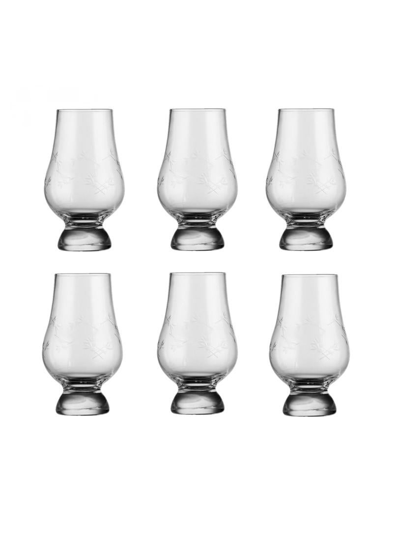 6-Piece Tulip Tasting Glass Clear 200ml