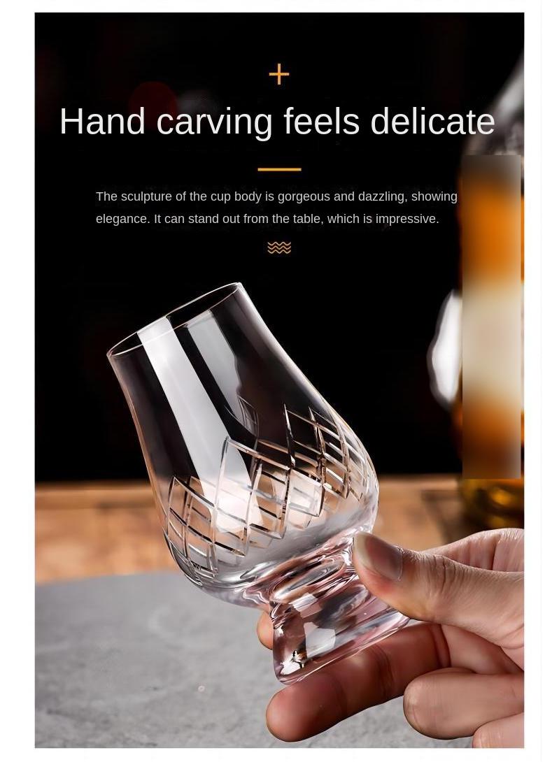 Whisky Glass,Set Of 6 Tulip Tasting Glass Clear