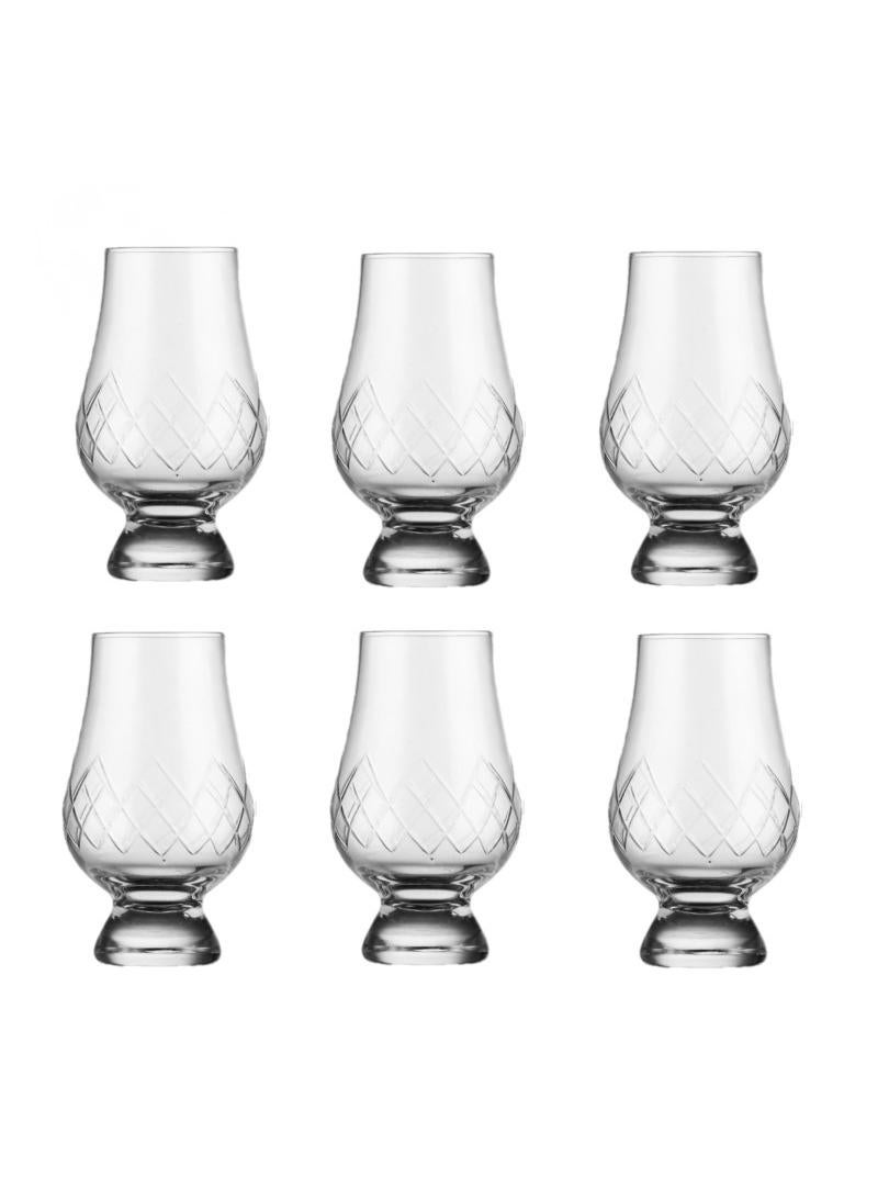 6-Piece Tulip Tasting Glass Clear 200ml