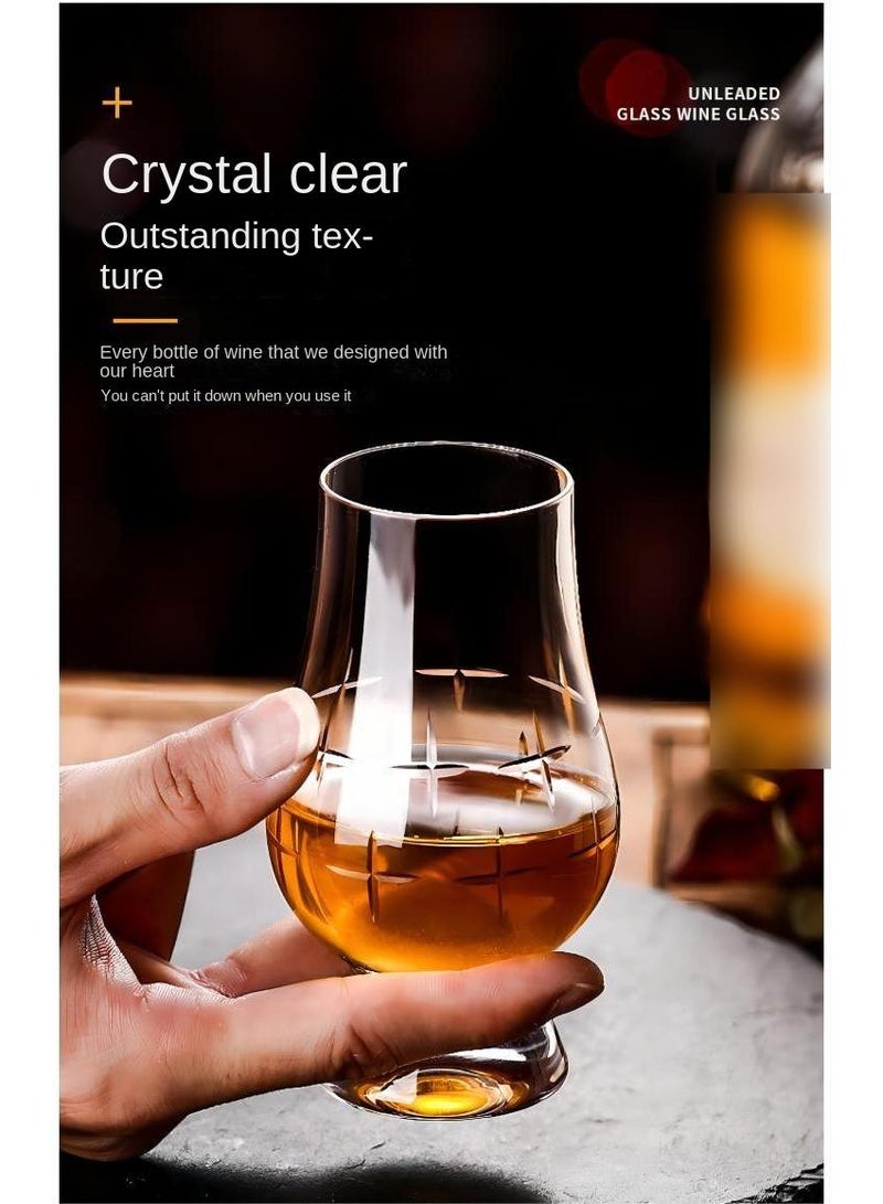 4-Piece Tulip Tasting Glass Clear 200ml