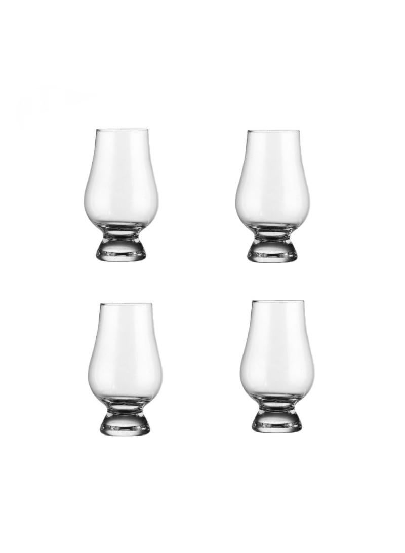 4-Piece Tulip Tasting Glass Clear 200ml