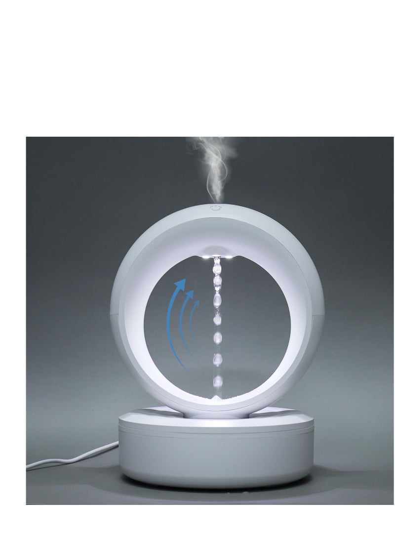 Rain Drop Humidifier Cloud Water Drip Cool Mist Air Humidifiers for bedroom Plants Baby Nursery Large Room Office 680ml Anti Gravity Diffuser Quiet White