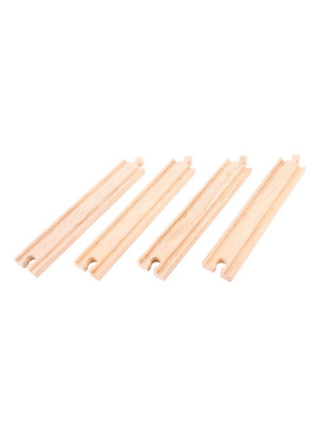 Long Straights (Pack Of 4) Other Major Wooden Rail Brands Are Compatible