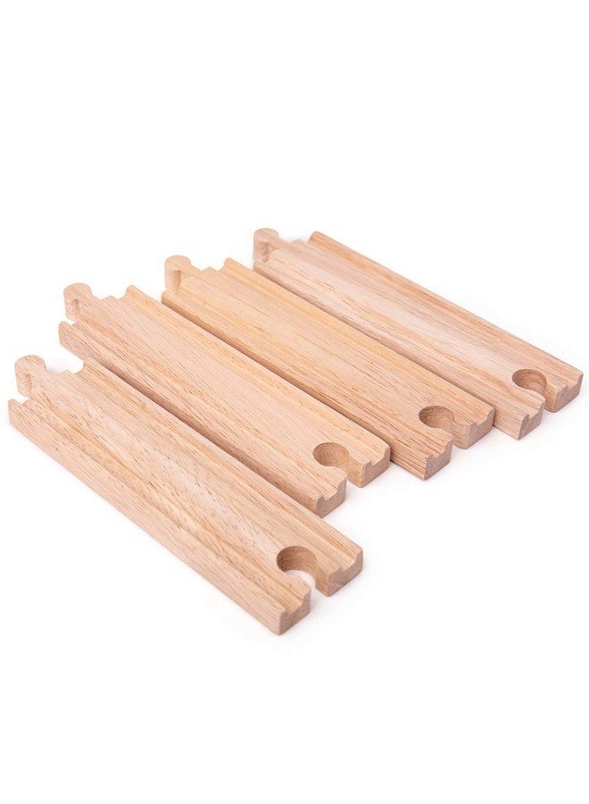 Long Straights (Pack Of 4) Other Major Wooden Rail Brands Are Compatible