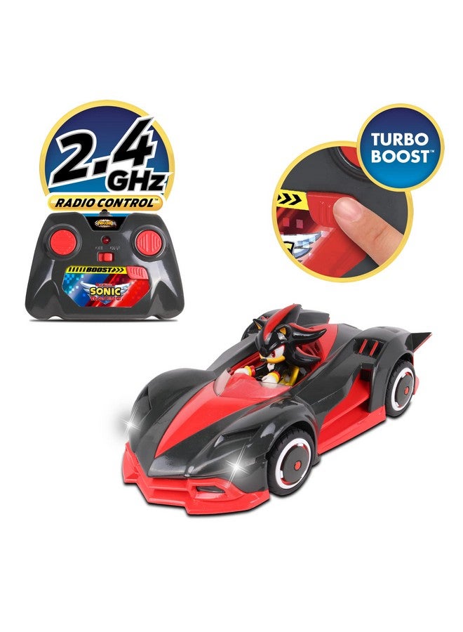 Team Sonic Racing 2.4Ghz Radio Control Toy Car With Turbo Boost Shadow The Hedgehog 602 Red Turbo Boost Feature Features Working Lights For Ages 6 And Up