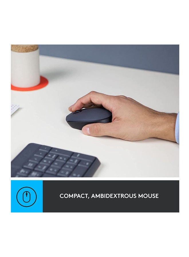 Mk235 Wireless Keyboard and Mouse Black