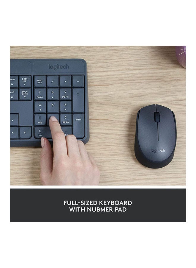 Mk235 Wireless Keyboard and Mouse Black