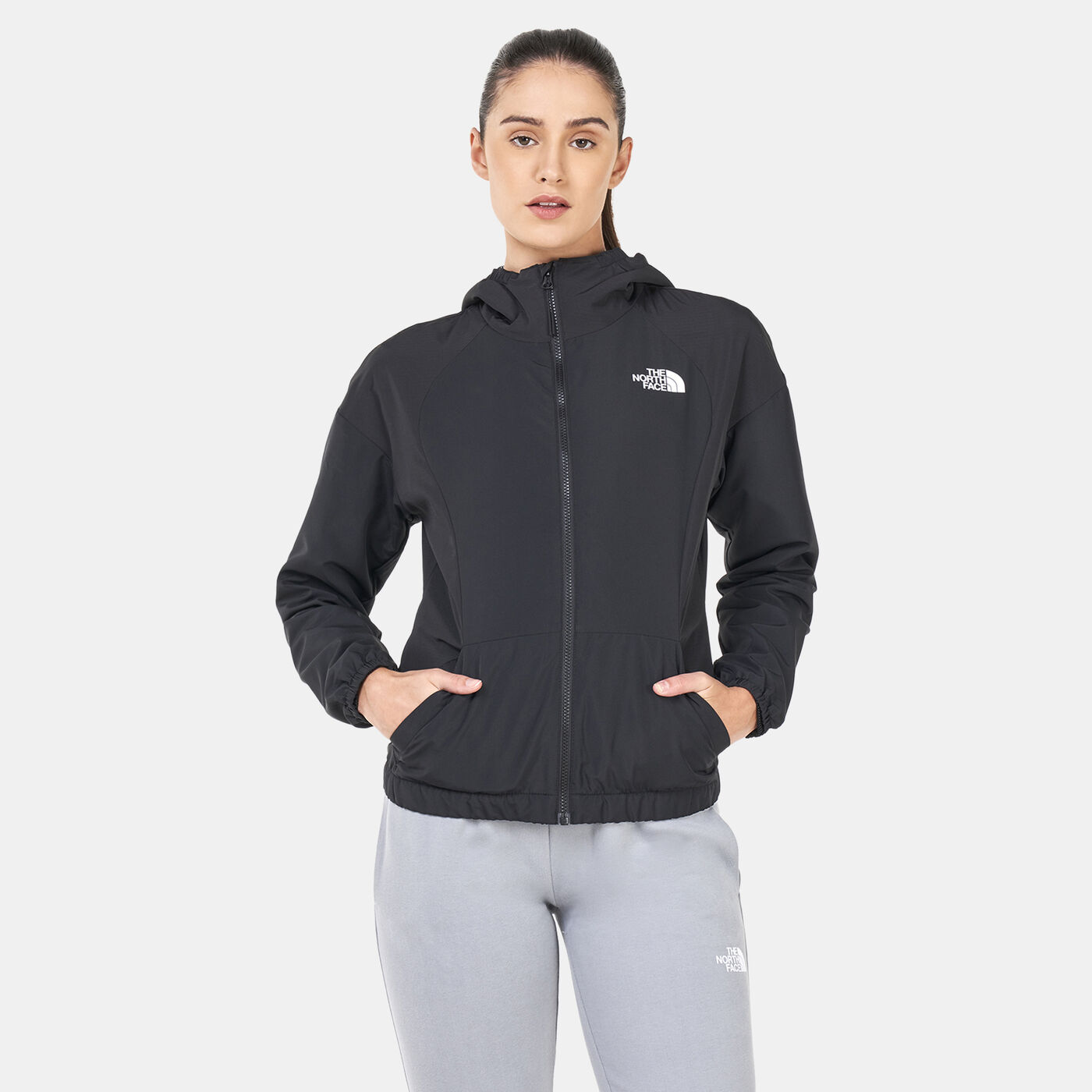 Women's Training Full-Zip Wind Hooded Jacket