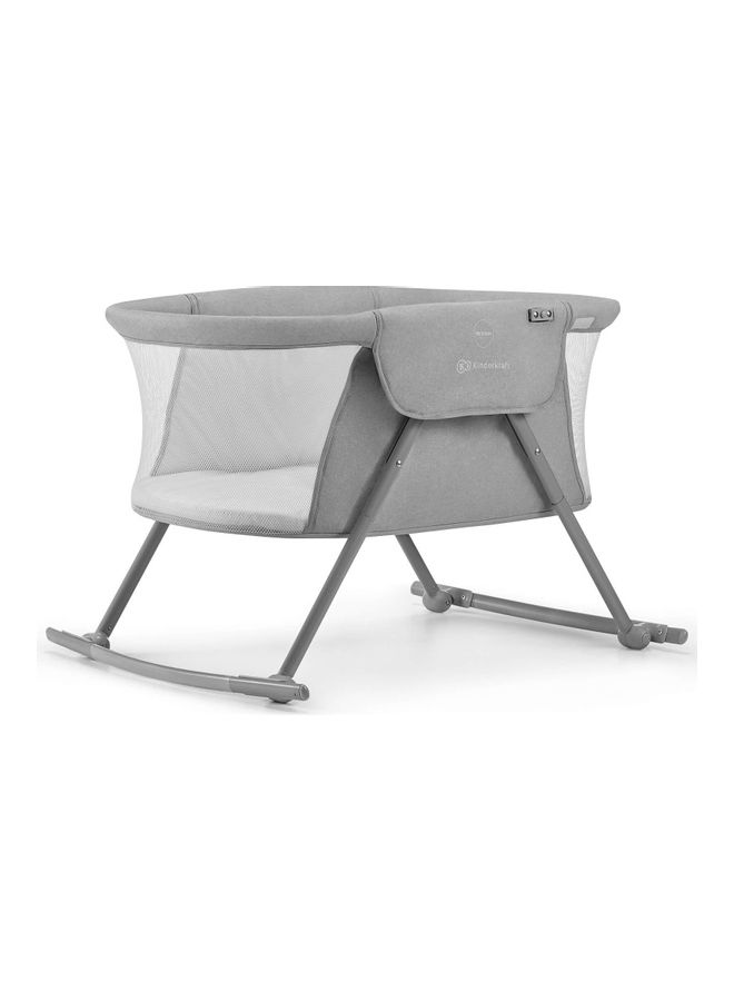 Baby Crib 3 In 1 Lovi, Cradle, Travel Cot, Rocker, Easy Folding And Unfolding, Adjustable Canopy, With Accessories, Mattress Cover, Included Toys, Transport Bag, For Newborn, 0 - 9 Kg, Grey