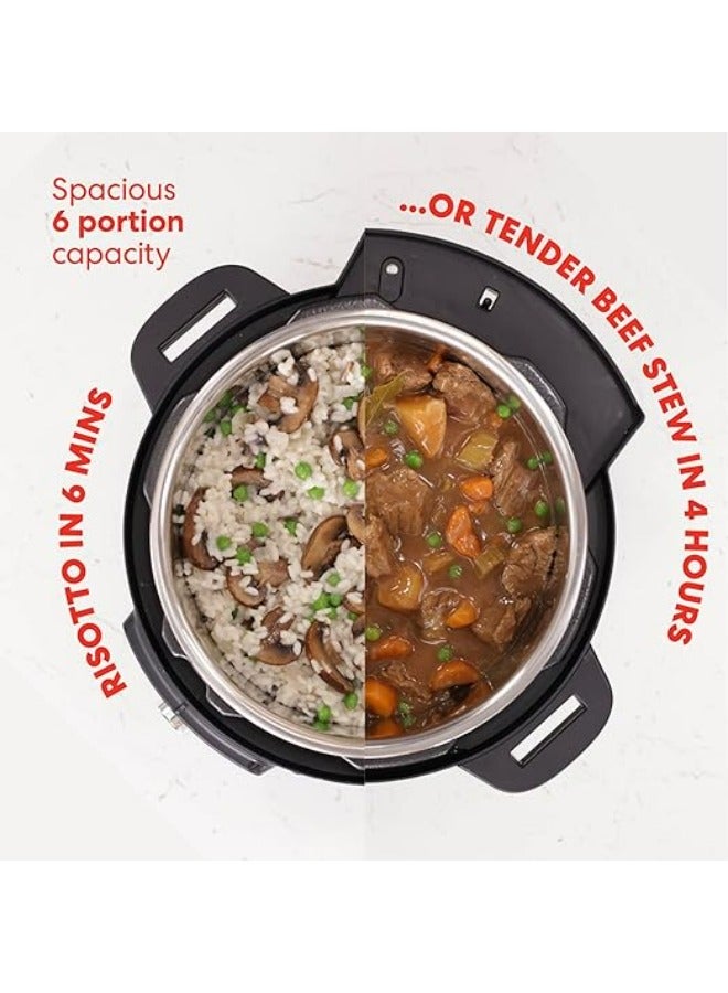 Duo Whisper Quiet Electric Pressure Cooker 6Qt