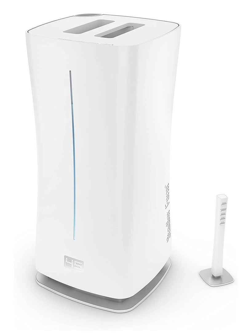 Stadler Form Eva Humidifier 6.3L Ultrasonic Humidifier with Oil Diffuser, Hot and Cold Mist, Remote Control and Sensor, Hygrometer, and Night Mode - For Big Rooms up to 80m², 2 Years Warranty