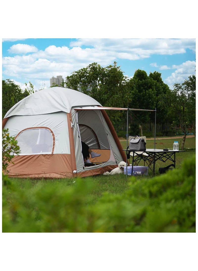 Toby's New Inflatable-02 Camping Tent with Pump Easy Setup 4 Season Glamping Tent 4-6 Persons