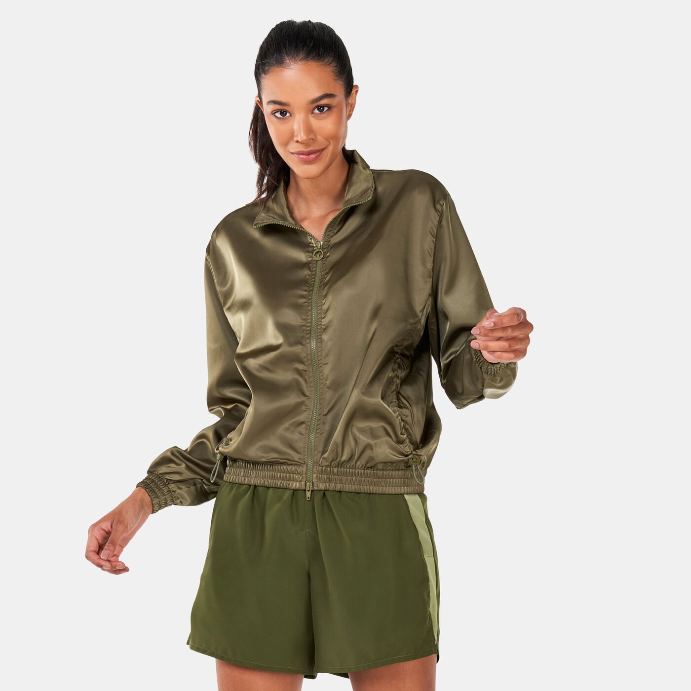 Women's Satin Track Jacket