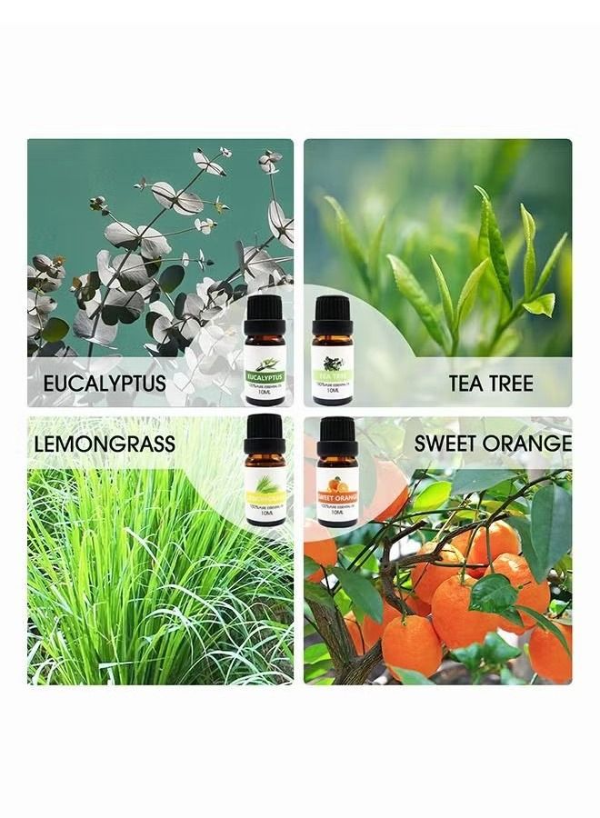 8-Piece Essential Oil Set Clear 10ml