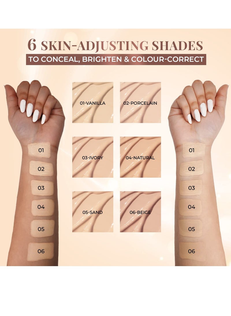 Just Herbs Concealer for Face Makeup Full Coverage 6ml