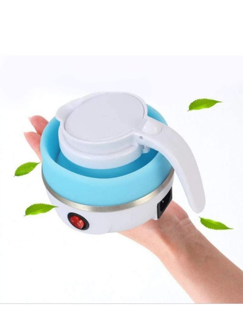 Foldable Portable Electric Kettle Mini Travel Winter Outdoor Portable Kettle with Separable Power Food Grade Silicone Household Kettle Heating Convenient Safe Quick Multipurpose Utility Tool