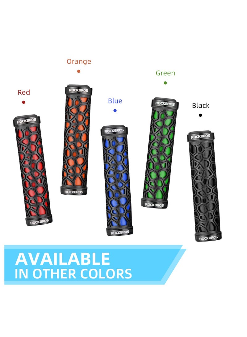 Bike Handle Grips Non-Slip Bike Grips Double Lock-on Bicycle Handlebar GripsComfortable Bicycle Locking Grips, Non-Slip MTB Handle Grips Folding Bikes 22.2mm