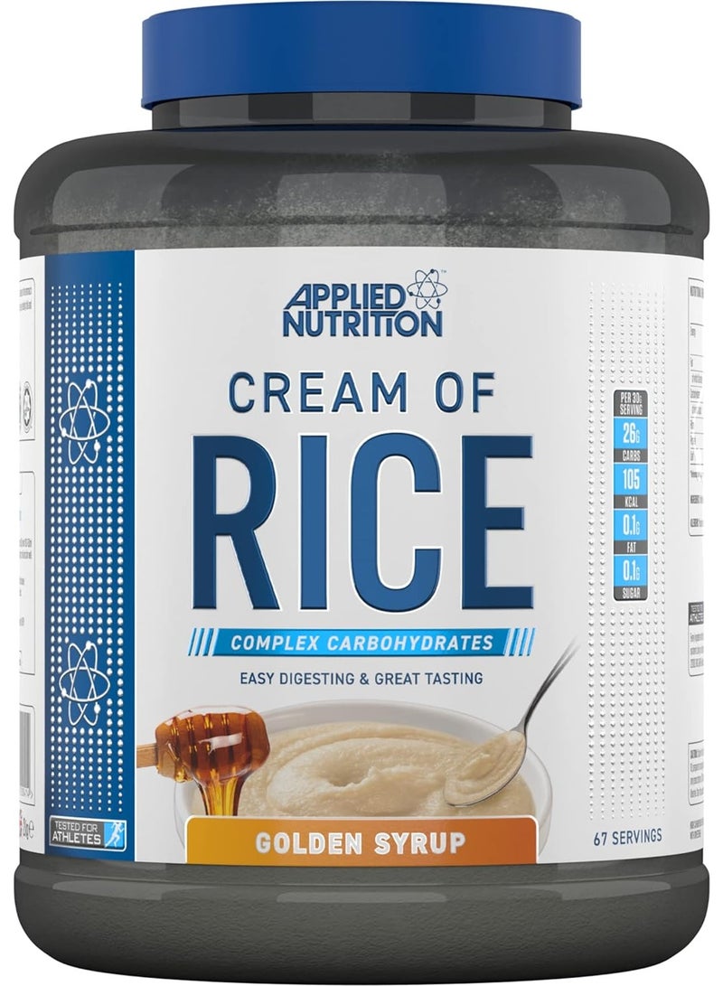 Applied Nutrition Cream Of Rice, Golden Syrup Flavor, 2Kg, 67 Serving