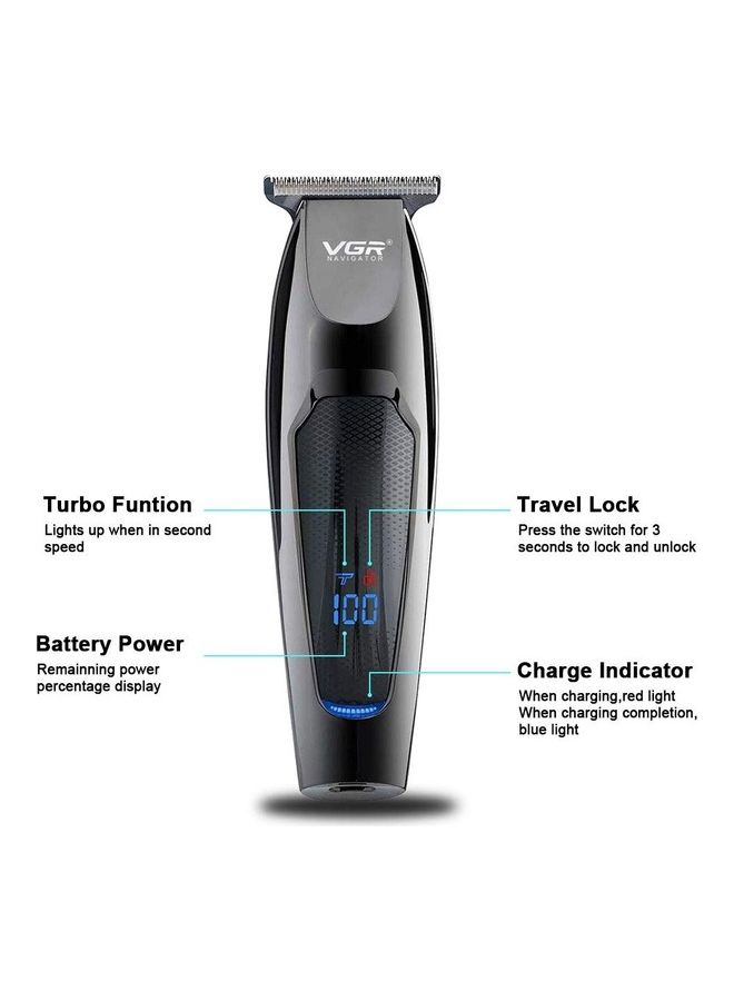 Rechаrɡеable Waterproof Hair Trimmer Black 700grams