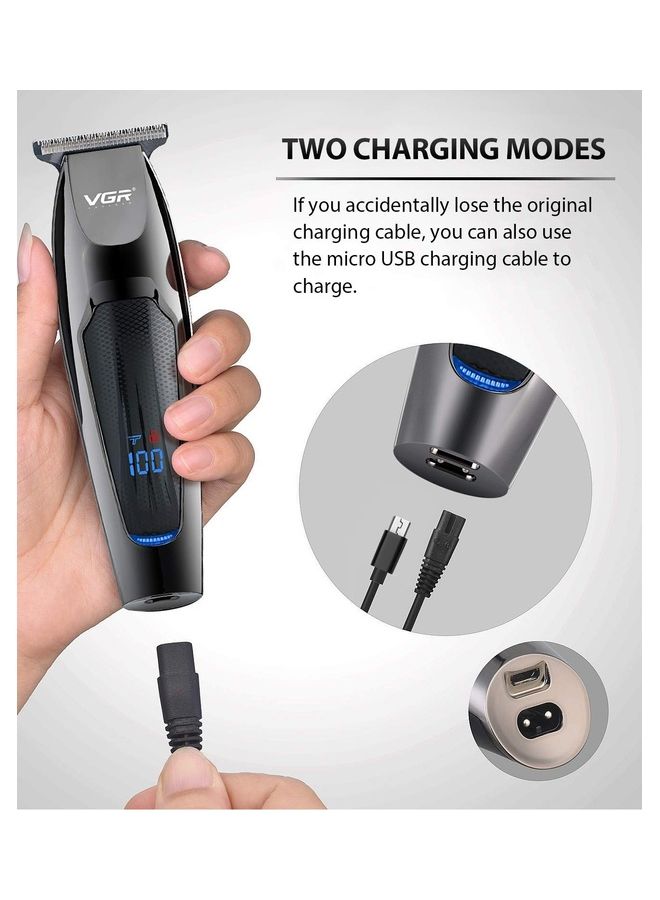 Rechаrɡеable Waterproof Hair Trimmer Black 700grams