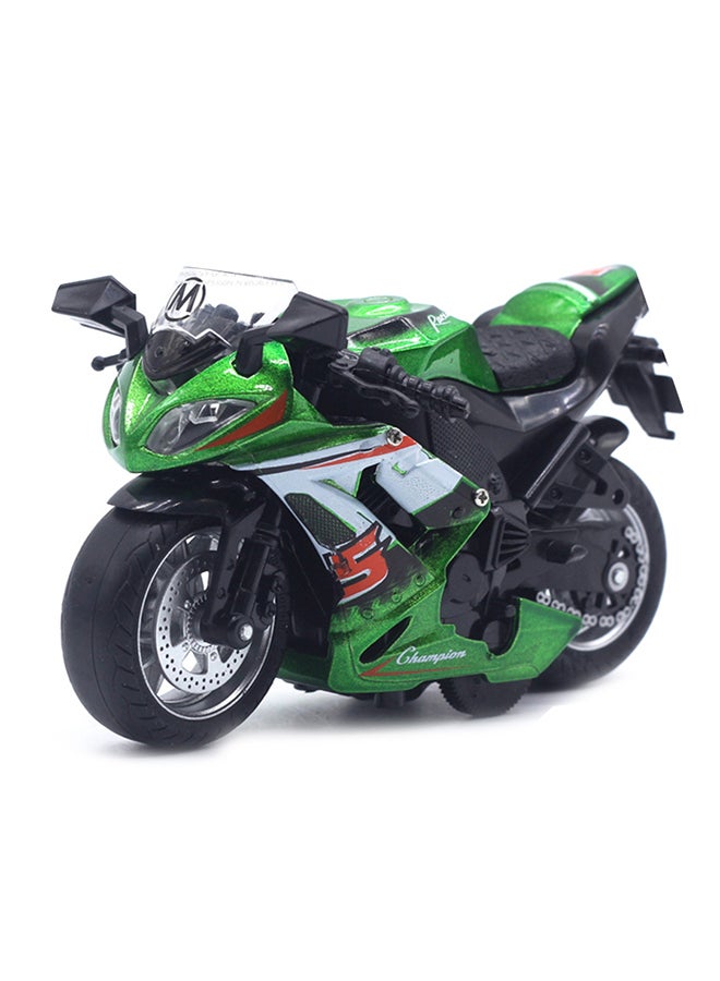 1/14 Simulation Motorcycle Pull Back Model with LED Music Learning Kids Toy 20 x 10 x 20cm