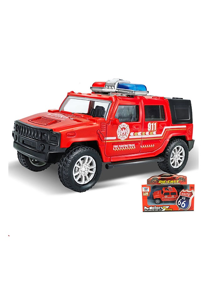 1/36 Simulation Police Car Vehicle Pull Back Truck Model Kids Toy 20 x 10 x 20cm