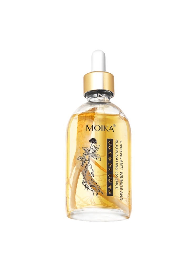 MOIKA Fade fine lines plant extract essence Anti-Ageing Essence Ginseng Essence Polypeptide Whitening lifting and tightening Anti Wrinkle 100ml