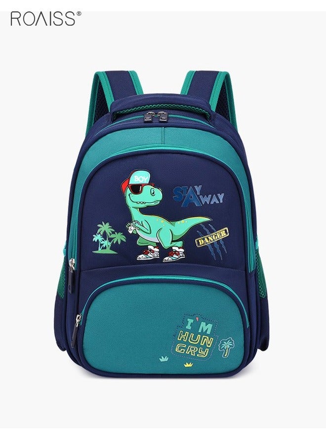 Children's Waterproof Printed Student Backpack Large Capacity Multi Pocket Backpack Adjustable Wide Shoulder Strap