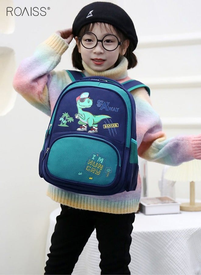 Children's Waterproof Printed Student Backpack Large Capacity Multi Pocket Backpack Adjustable Wide Shoulder Strap