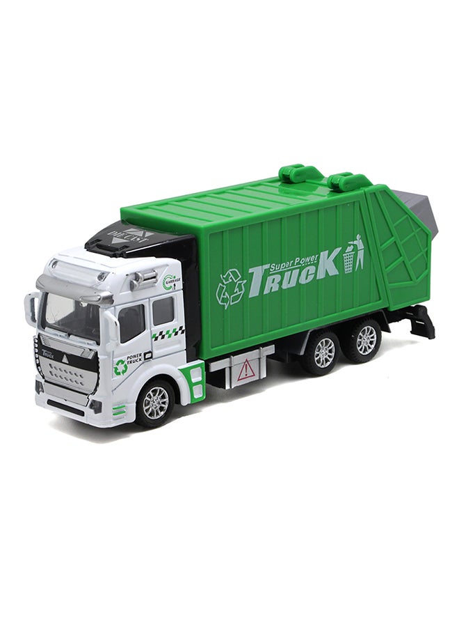 Mini 1/48 Garbage Truck Model With Trash Can Kids Children Toys Birthday Gift 20 x 10 x 20cm