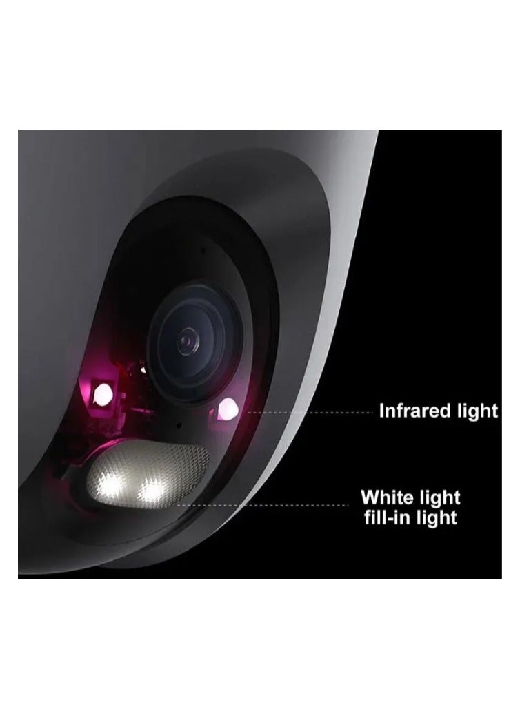 Outdoor Camera CW400 | 2.5K Ultra-Clear Picture Quality | IP66 Water Resistance | 360° Horizontal View And 160° Vertical View | AI Human Detection | Dual-Antenna Network