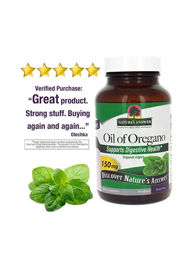 Oil Of Oregano Supports Digestive Health - 90 Softgels