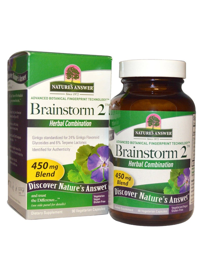 Brainstorm 2 Herbal Combination - 90 Capsules