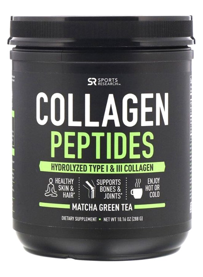 Collagen Peptides Matcha Green Tea Dietary Supplement