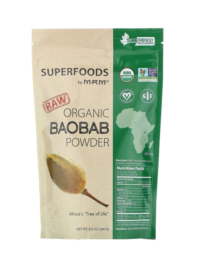 MRM Raw Organic Baobab Powder 8.5 oz 240 g