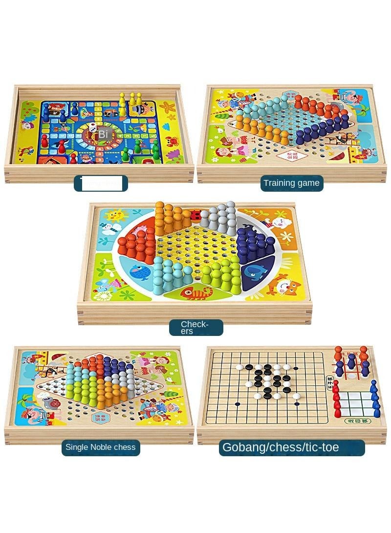 Puzzle Multi Functional Wooden Children's Table Game Toy