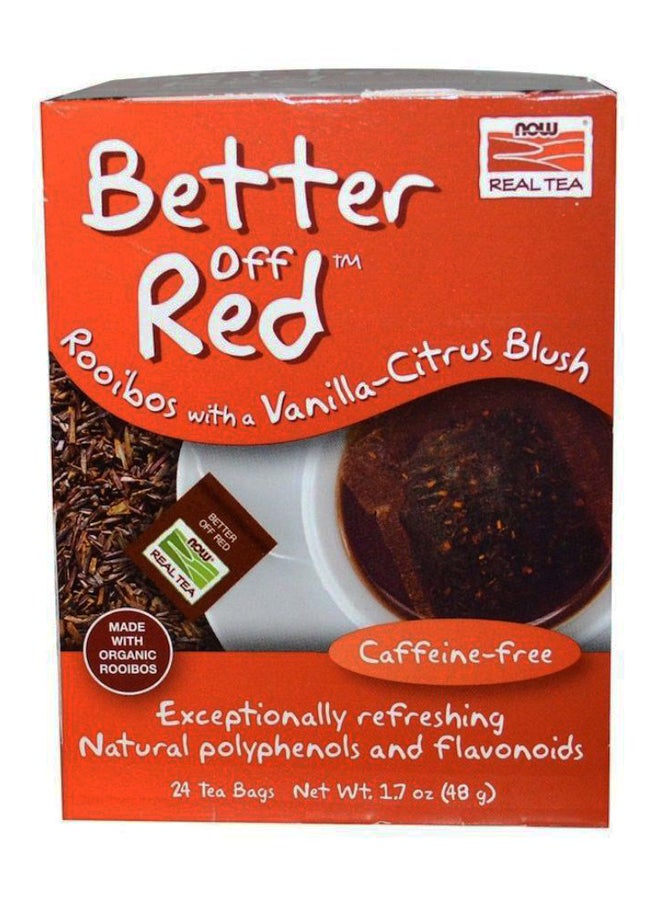 Pack Of 24 Better Off Red Caffeine Free Herbal Tea Bags