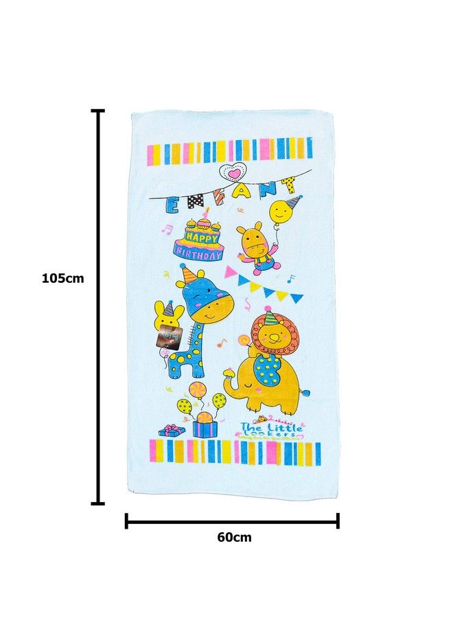 Towel For Newborn Baby Kids; Super Soft Baby Bath Towel Set For Infants Bathing Accessories… (Blue Large(60X105Cm))