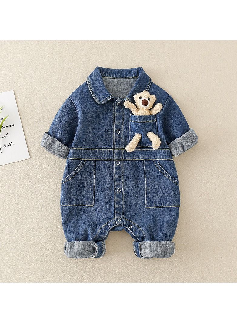 Baby Autumn Denim Jumpsuit