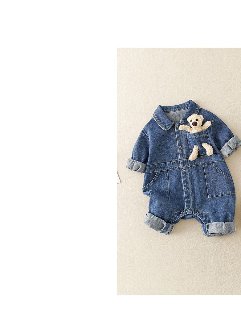 Baby Autumn Denim Jumpsuit