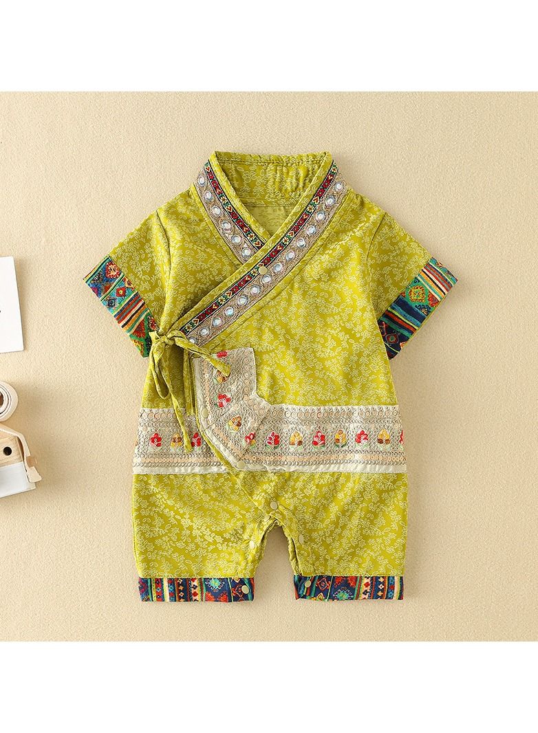 Baby's New Summer Thin Chinoiserie One-Piece Suit