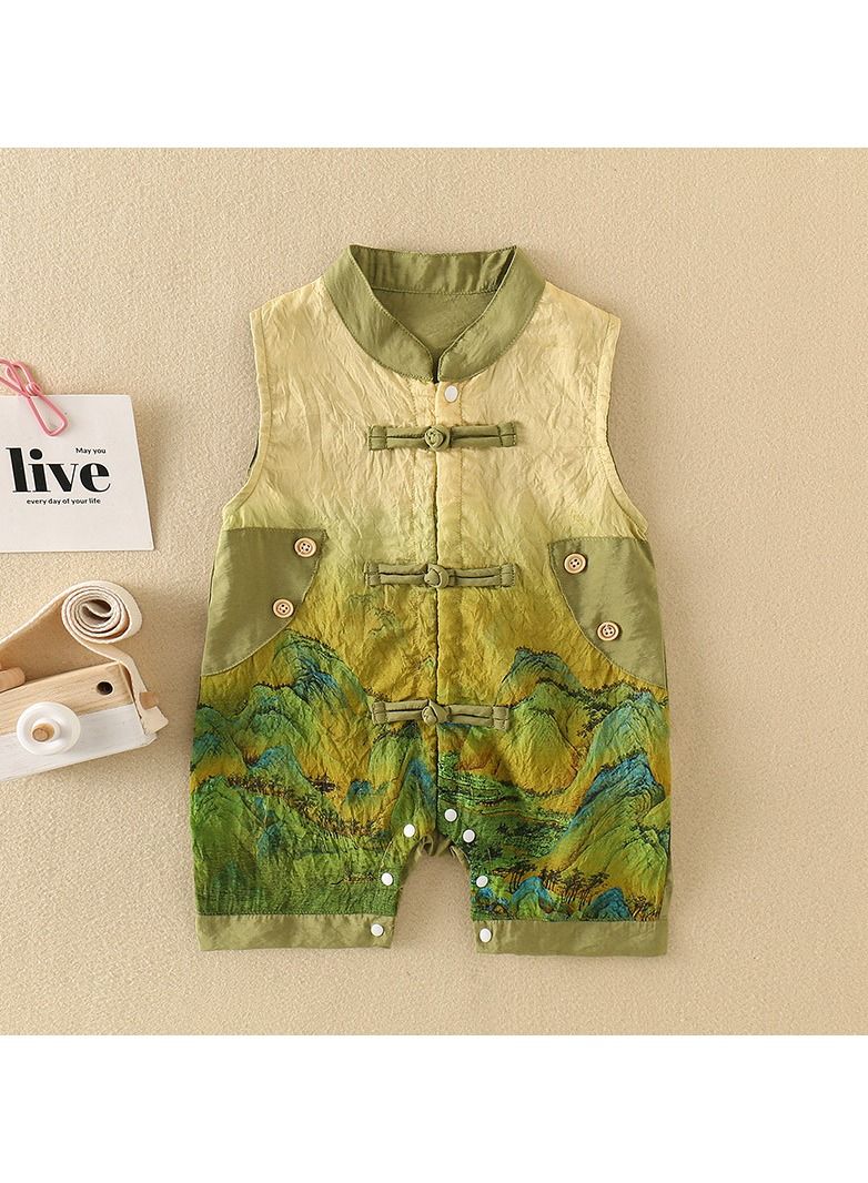 Baby Summer Thin Chinoiserie Bodysuit