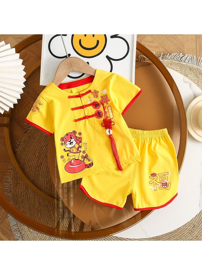Baby Summer Thin Chinoiserie Style Suit
