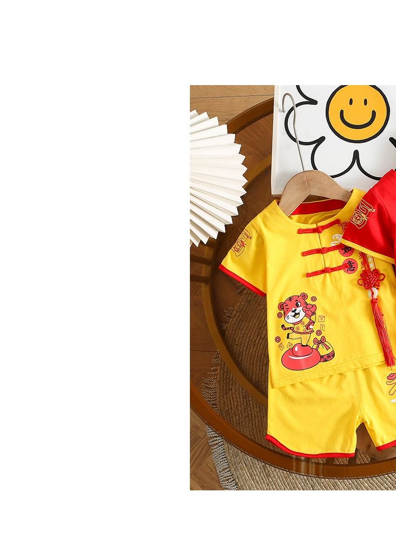 Baby Summer Thin Chinoiserie Style Suit