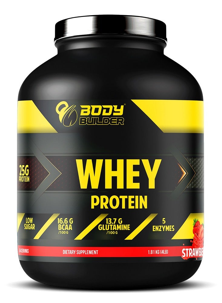 Whey Protein, Strawberry, 4 LB