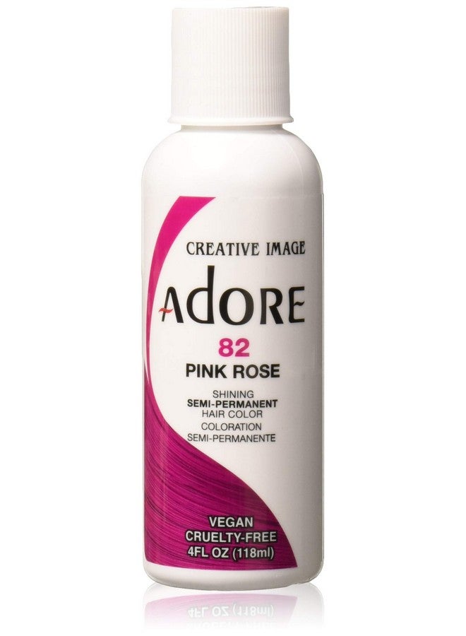 Adore Semipermanent Haircolor 082 Pink Rose 4 Ounce (118Ml) (6 Pack)